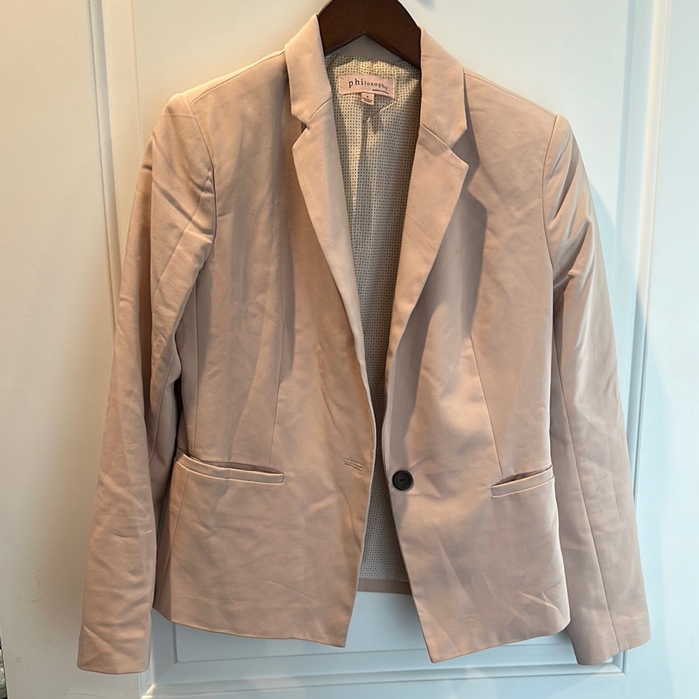 Philosophy Blush Pink Blazer